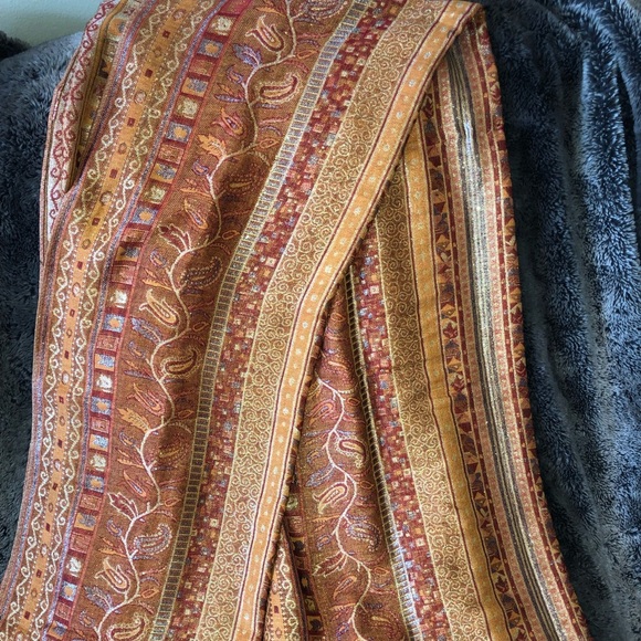 Pashmina Scarf-Orange - Picture 2 of 5